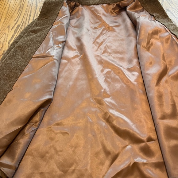 Vintage 50’s Era Lined Wool Cape Brown Women’s M - Picture 9 of 9